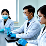 PCR for Infectious Disease Diagnosis**

"A team of Vietnamese scientists in a modern, well-lit laboratory, fully clothed in lab coats and appropriate safety gear, performing PCR tests. The focus is on the equipment and their professional demeanor. Safe for work, appropriate content, family-friendly, diagnostic tools, perfect anatomy, correct proportions, high resolution."

**