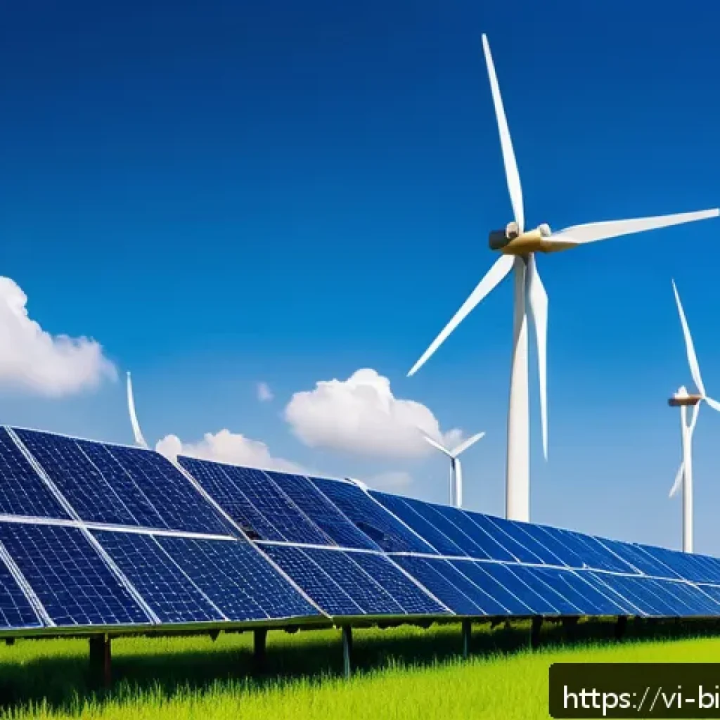 바이오 연료 - A vibrant solar and wind farm landscape in central Vietnam, showcasing rows of modern photovoltaic s...