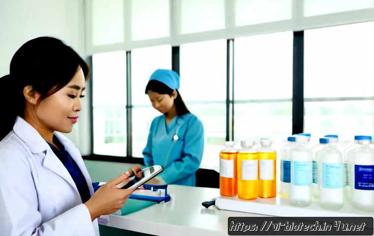 Home 17 임상 시험 단계 - Photorealistic clinical trial phase concept, Vietnamese female doctor in a modern Hanoi hospital res...